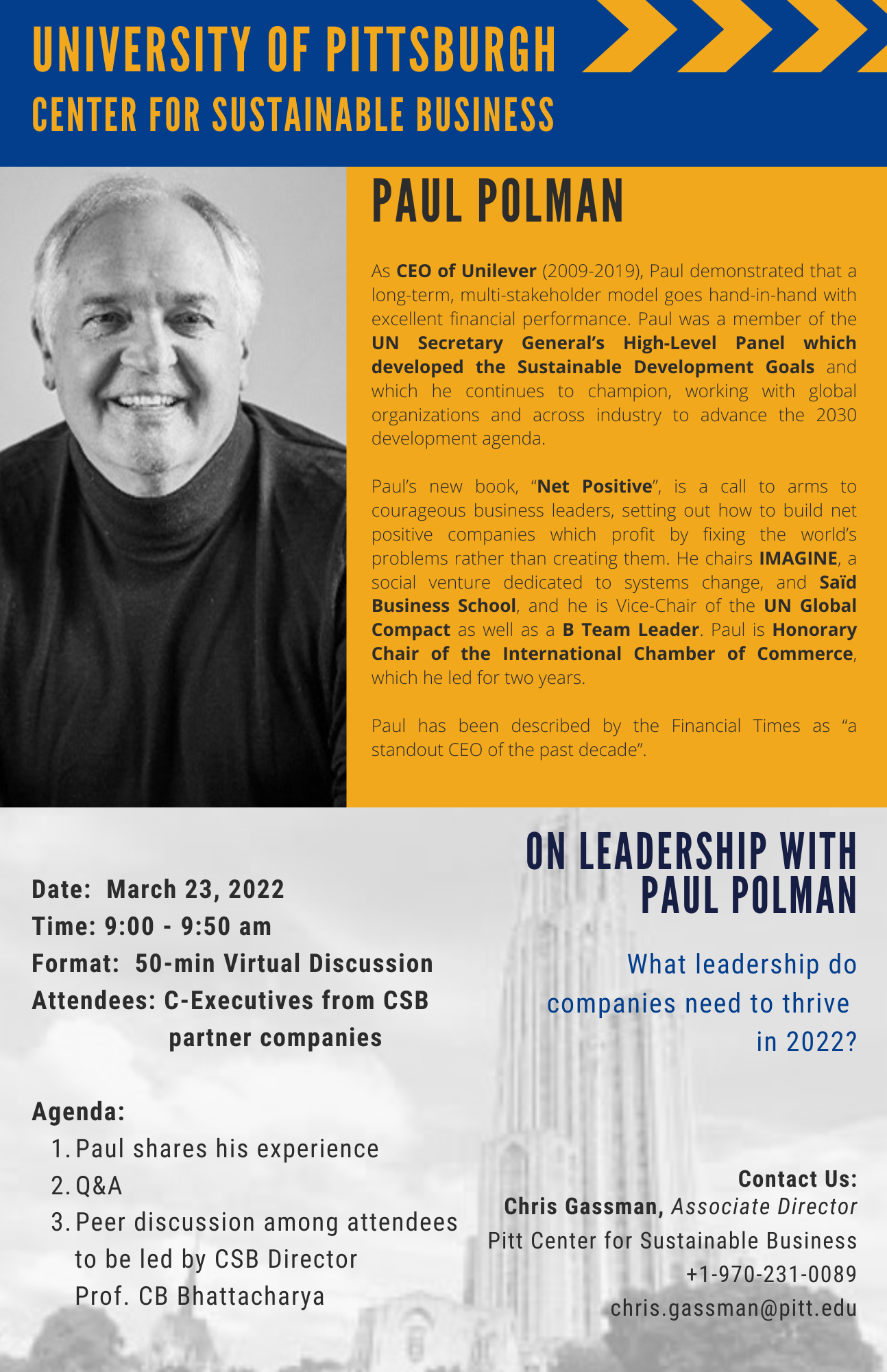 CSB Solution Saloon with Paul Polman