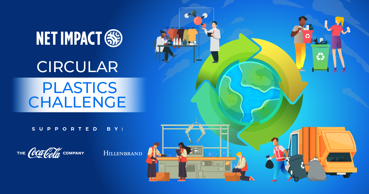 Net Impact Plastics Challenge October 2022 poster