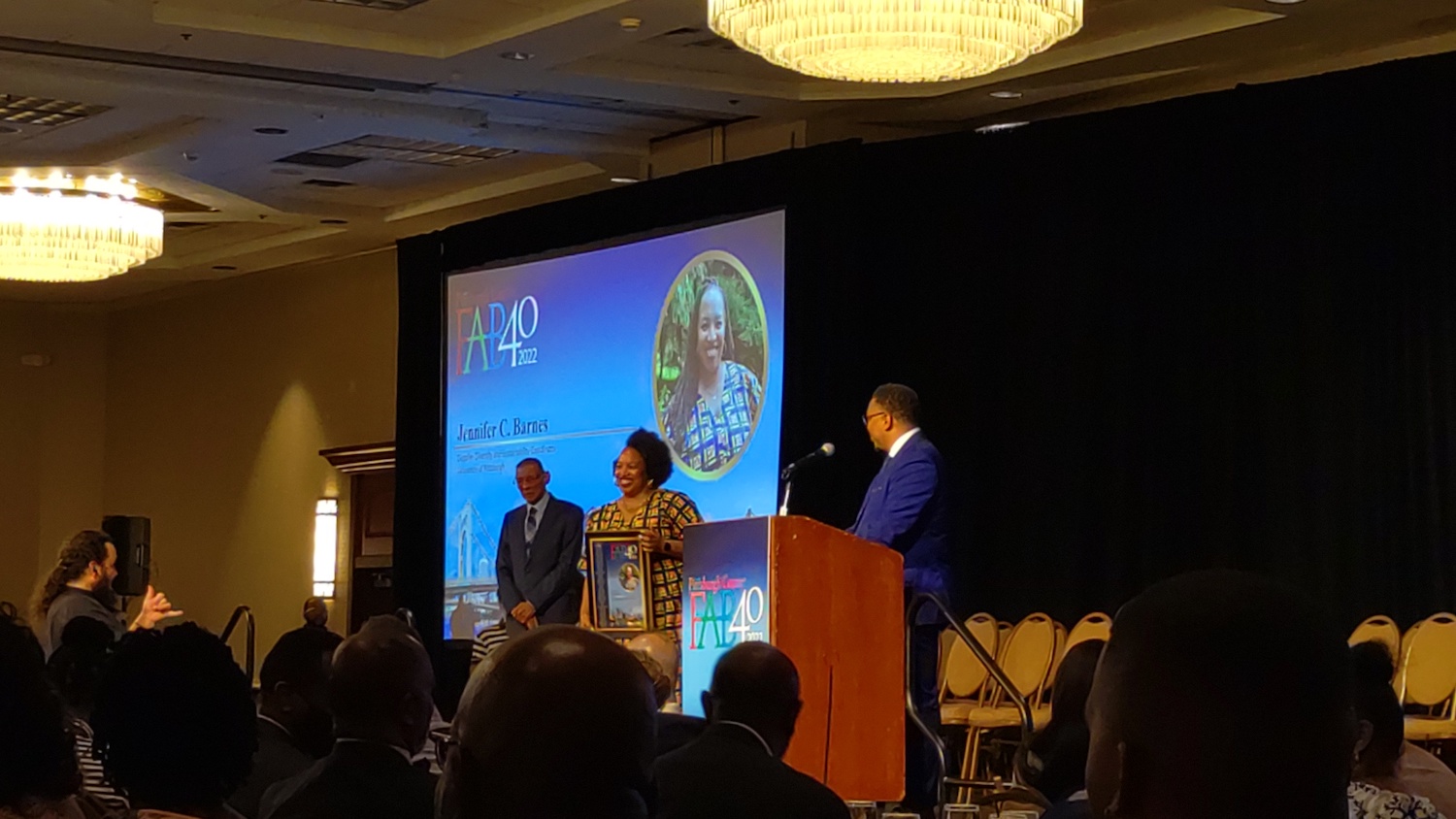 Jennifer Barnes of Pitt Sustainability Celebrated at the New Pittsburgh Courier's 2022 FAB 40 Awards